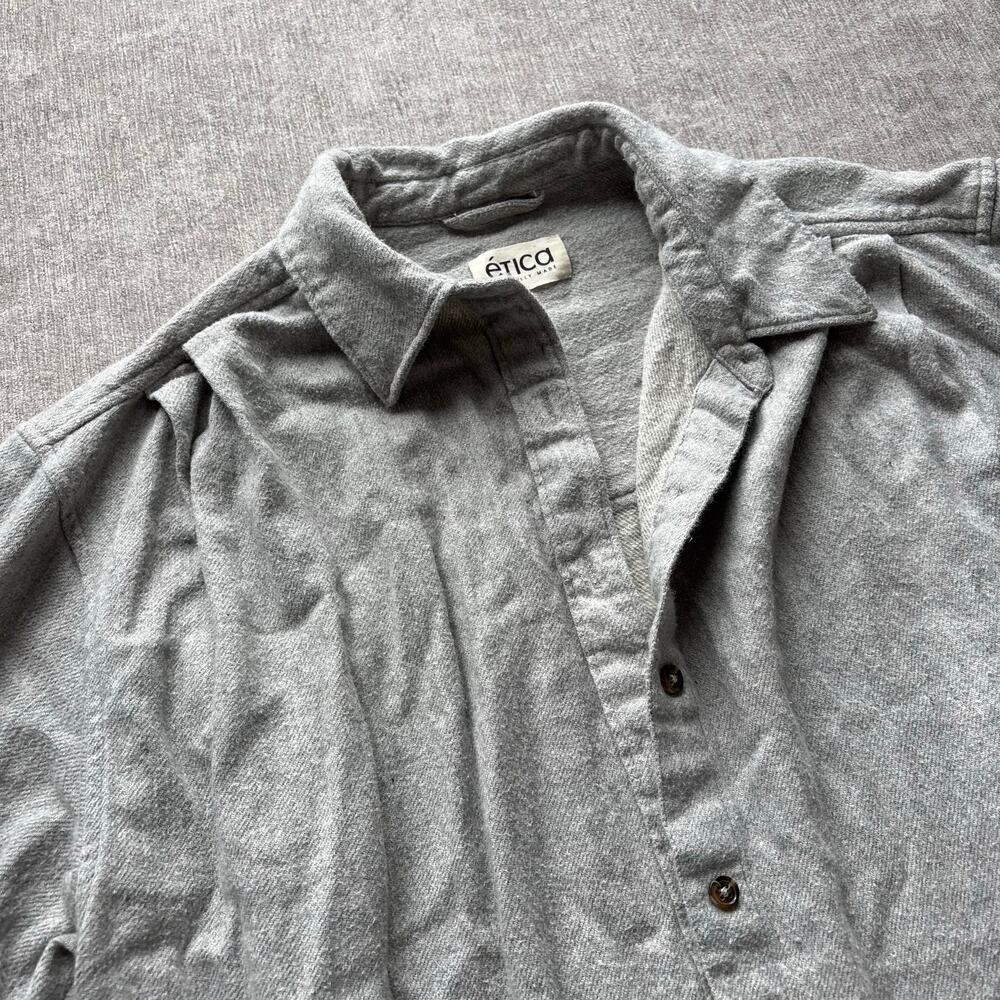 Etica Grey Cozy Shirt Jacket - Picture 4 of 4